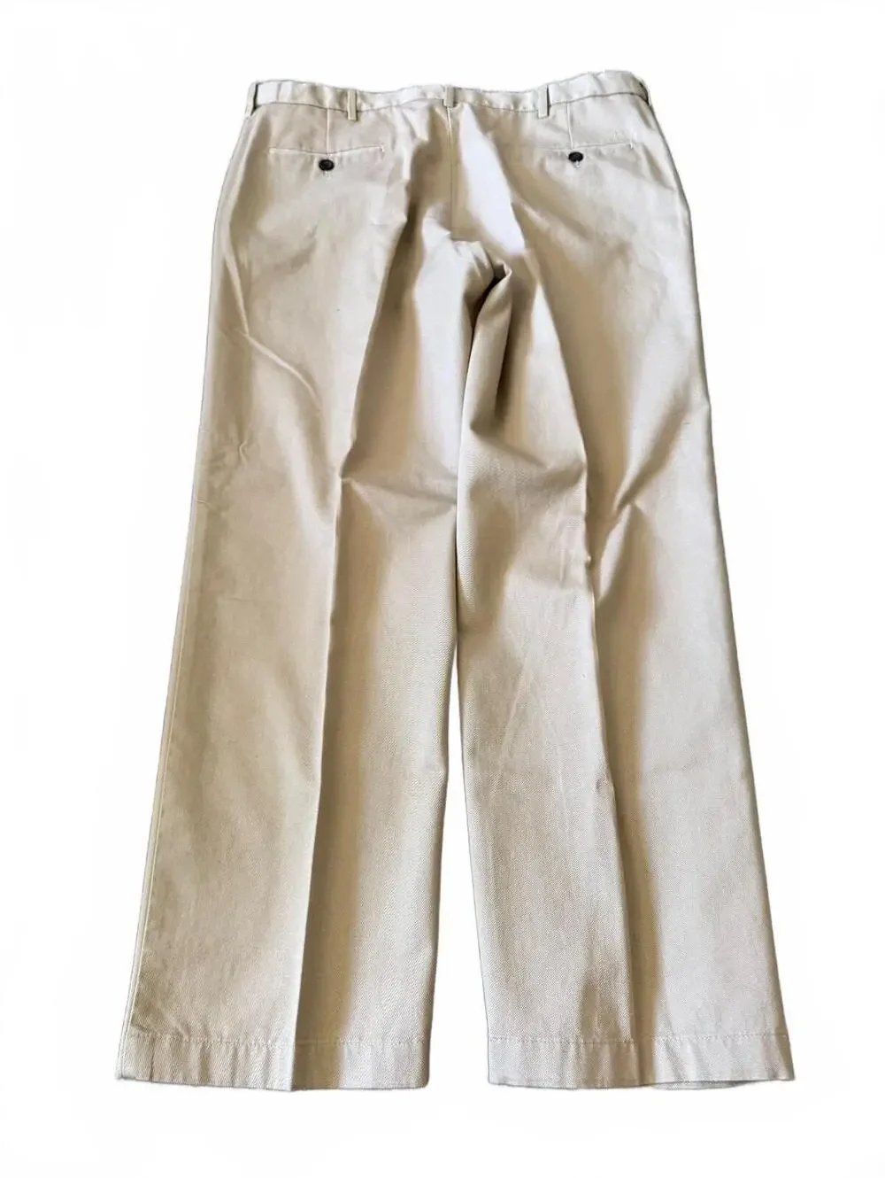 Dockers Men’s 38x30 Khaki Pants Flat Front Straight Leg Casual Beige Trousers